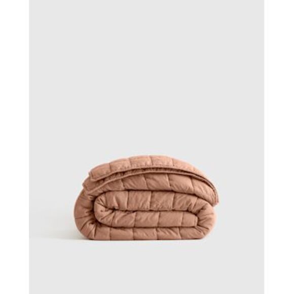 Quince Other - Quince European Linen Box Quilt Desert Sunset Blankets King/Cal King